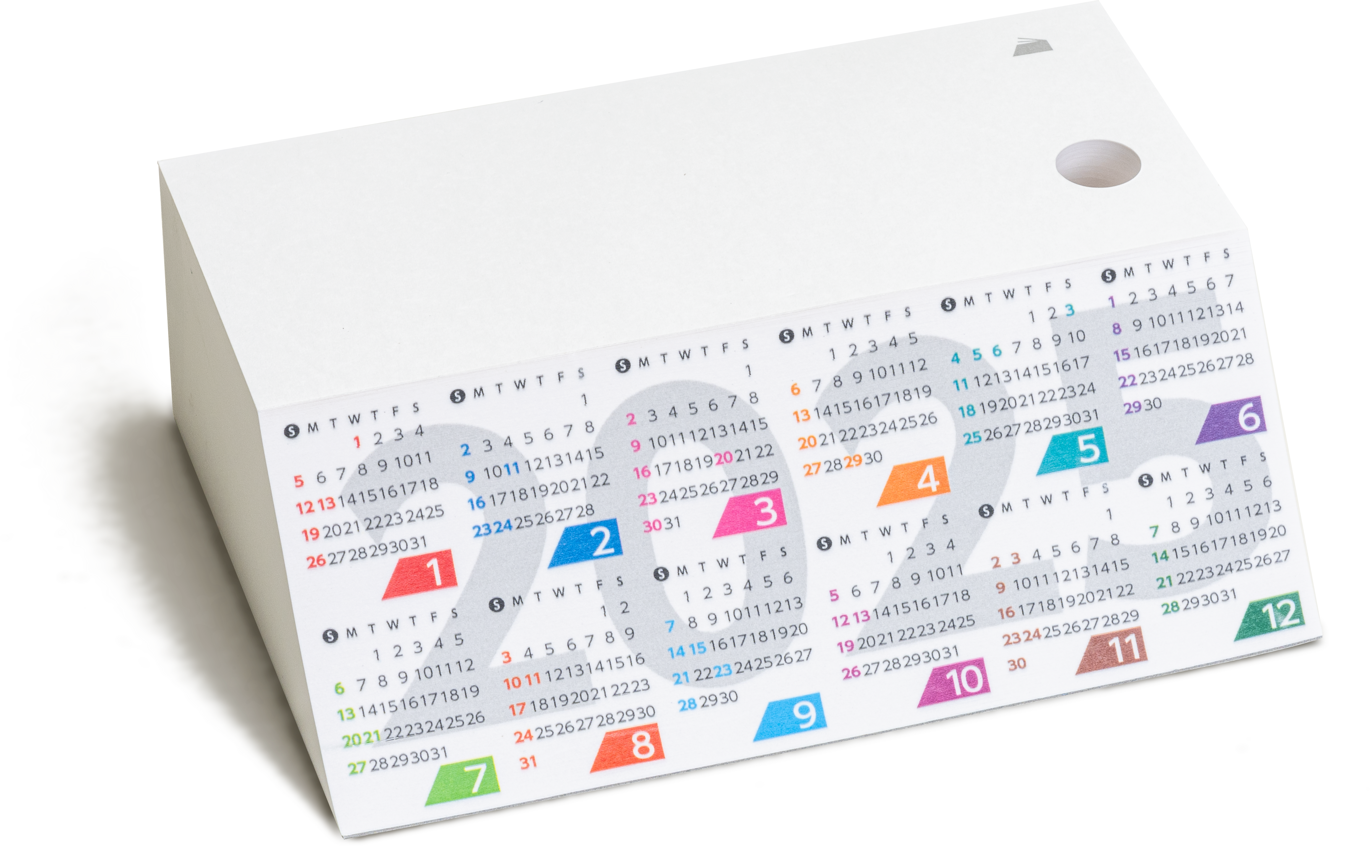 ななめもーる（R)カレンダー2025（ブロックメモ型）